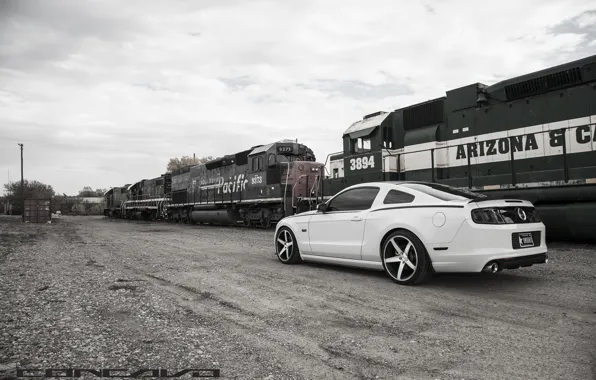 Machine, auto, train, Mustang, Ford, drives, auto, Black