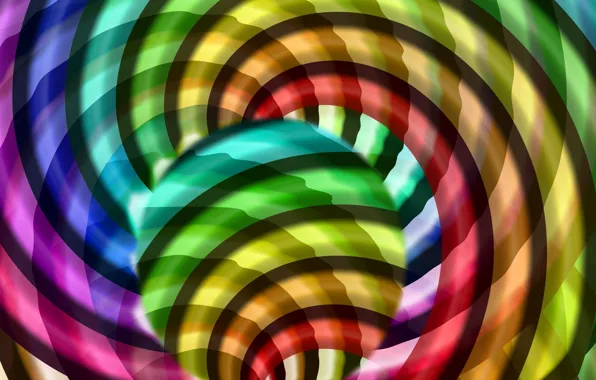 Picture light, line, circles, pattern, color