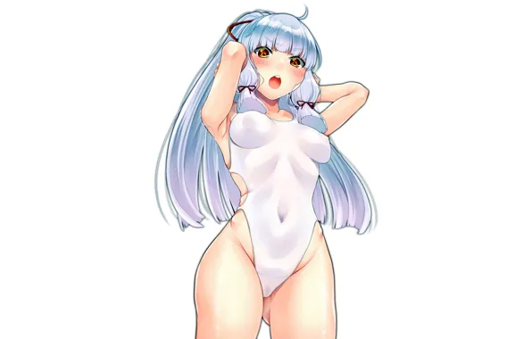 Girl, sexy, erect nipples, long hair, boobs, anime, beautiful, pretty