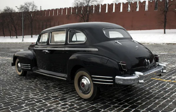 Wall, black, USSR, car, 110, ZiS, The Kremlin