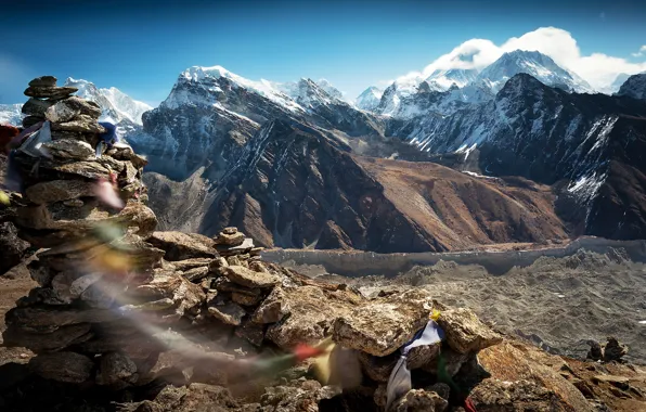 Picture the sky, mountains, stones, rocks, the wind, Tibet, the spirit of Tibet