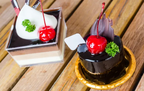Picture the sweetness, chocolate, cakes, cherries