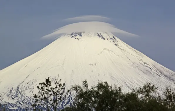 Picture autumn, the volcano, volcanoes, Kamchatka, Avacha