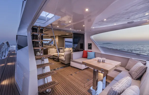 Picture interior, yacht, salon