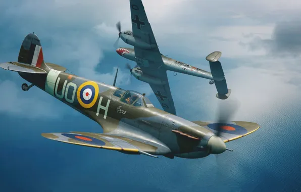 Fighter, UK, Battle of Britain, Raf, Piotr Forkasiewicz, Spitfire Mk.IIb