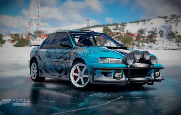Subaru, Ice, Horizon, STI, Subaru Impreza, Amusement, Forza, Rays