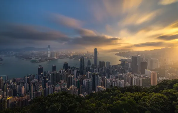 The city, building, home, Hong Kong, China