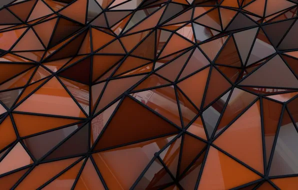 Roof, glass, line, Shine, the volume, triangle