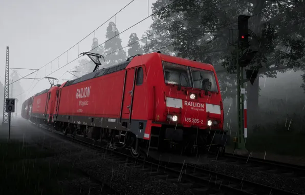 Germany, Locomotive, Train, Train, Russia, Train Sim World 2020
