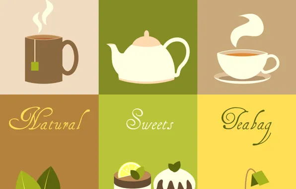 Picture background, tea, texture, dessert