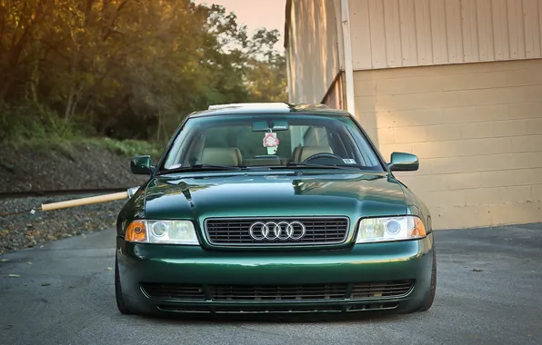 Picture Audi, green, Audi, before, green