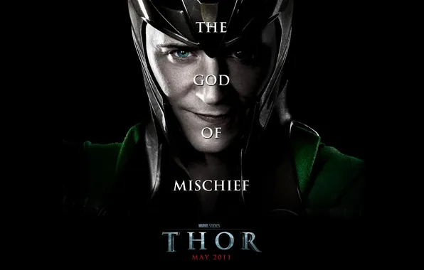 Picture the film, 2011, Loki, THOR, Tom Hiddleston, the God of deceit