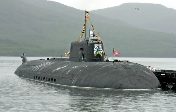 Underwater, cruiser, atomic, rocket, the project 949A, Vilyuchinsk