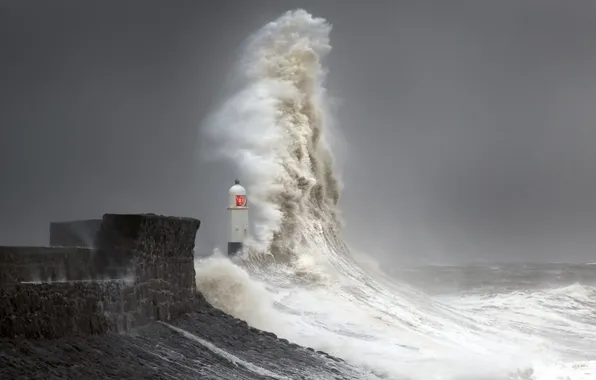 Picture Storm, Lighthouse, Wave