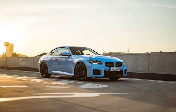 Car, BMW, blue, M2, G87, 🤢, BMW M2 AT