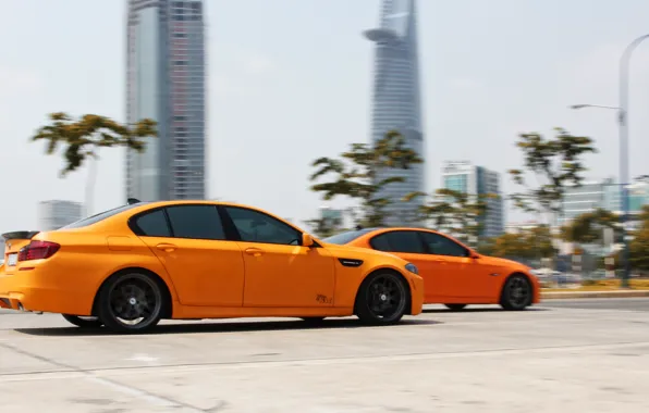 BMW, Orange, Speed, Matte, Tuning, F10