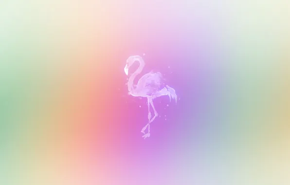 Animals, minimalism, colorful, minimal, Flamingo, color, animal, flamingo