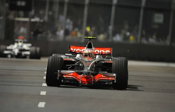 Photo, Lights, Night, 2008, Speed, Race, Track, Formula-1