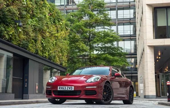 Street, building, Porsche, Panamera, E-Hybrid
