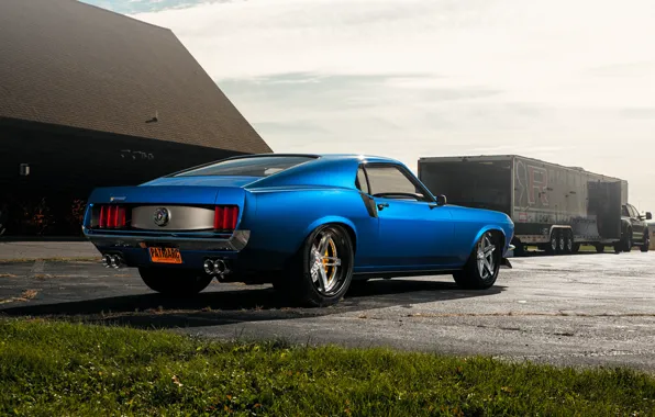Picture Mustang, Ford, Blue, Ford, 1969, Mustang, Ford Mustang, Ford Mustang