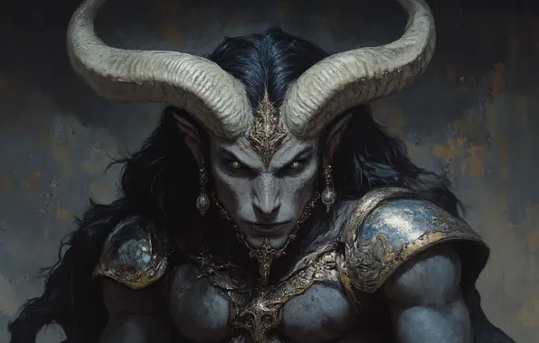 Being, the demon, horns