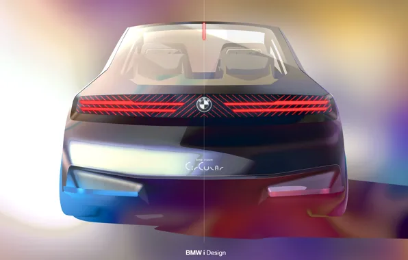 Concept, BMW, The concept, Art, Back, 2022, BMW i Vision Circular, Compact EV