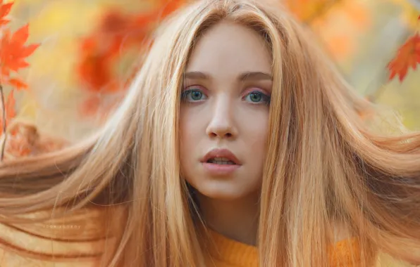 Look, girl, face, hair, Igor Egorov