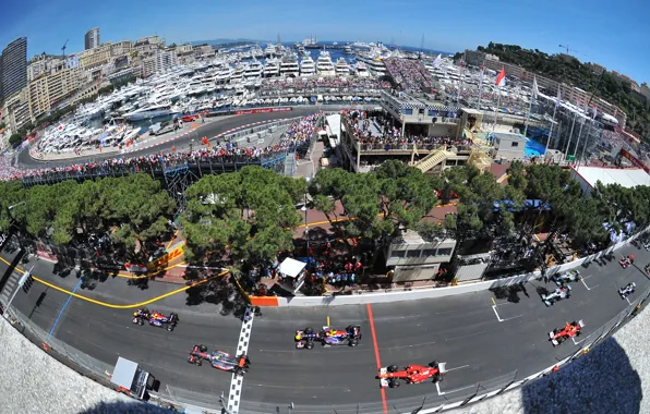 Picture Monaco F1, start, GP Monaco