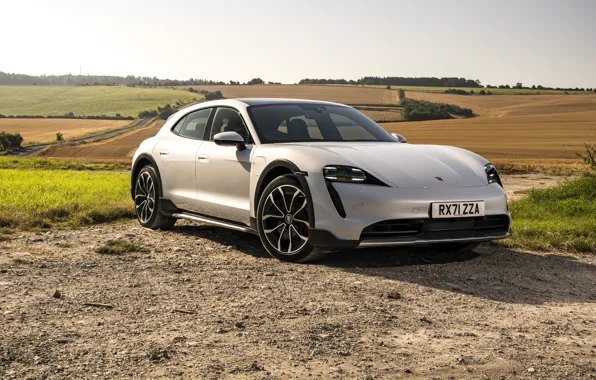Field, field, Porsche, Cross Turismo, 2021, Porsche Taycan, Taycan 4S, E-Performance