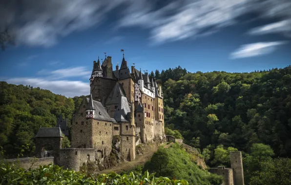 The sky, clouds, castle, Germany, ELTZ