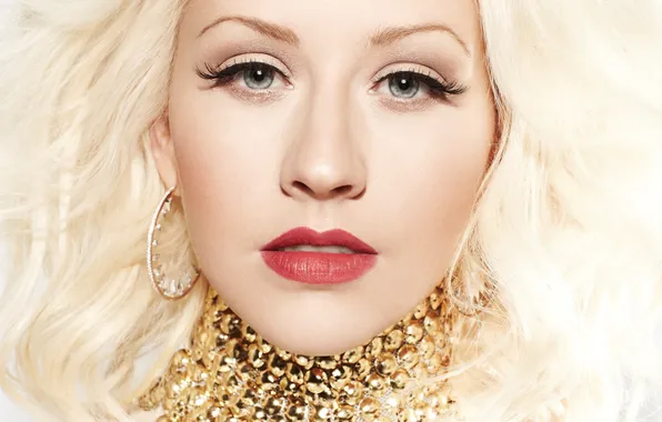Girl, face, blonde, singer, Christina Aguilera, celebrity, Christina Aguilera