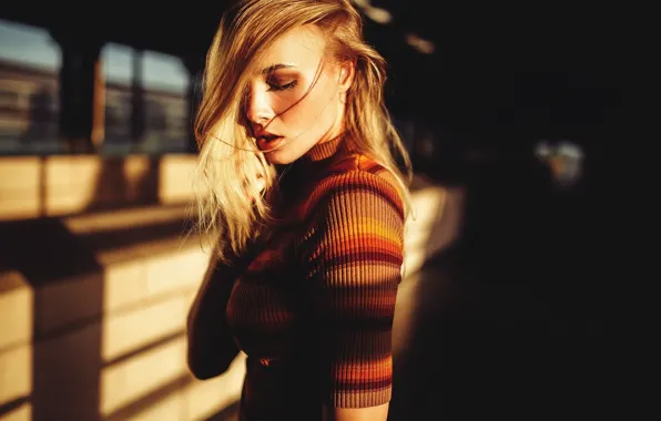 The sun, hairstyle, blonde, jacket, Sebastian Heberlein