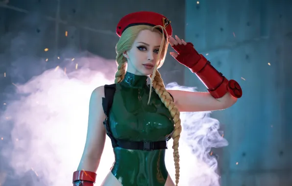 Picture cosplay, street fighter, cammy