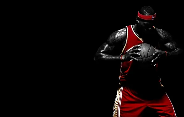 Picture sport, the ball, athlete, male, basketball, Lebron James
