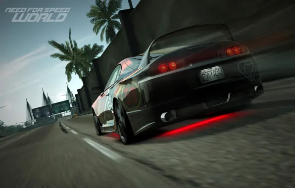 Picture road, race, tuning, Toyota Supra, Need for Speed world