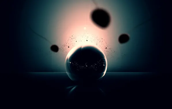 Picture reflection, ball, 151, sperm