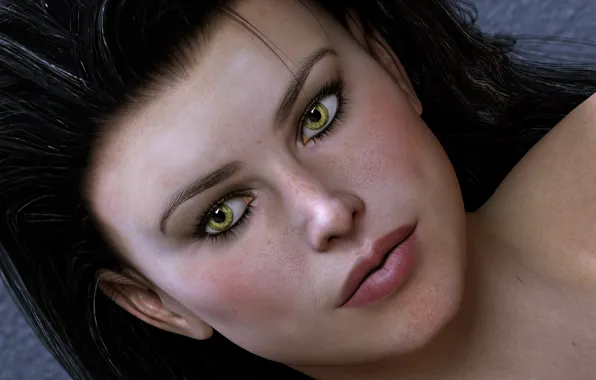 Look, girl, face