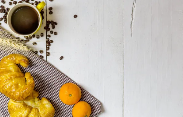 Coffee, citrus, Croissant