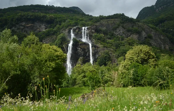 Picture Waterfall, Italy, Waterfall, Italia, Lombardia, Lombardy, Lombardy, Sondrio