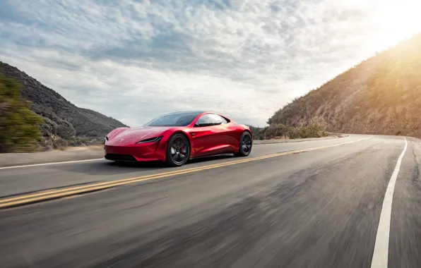 Roadster, speed, Tesla, 2020