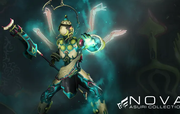 Background, fiction, the game, hands, warrior, armor, character, Warframe