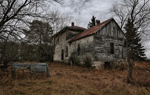 The sky, background, home