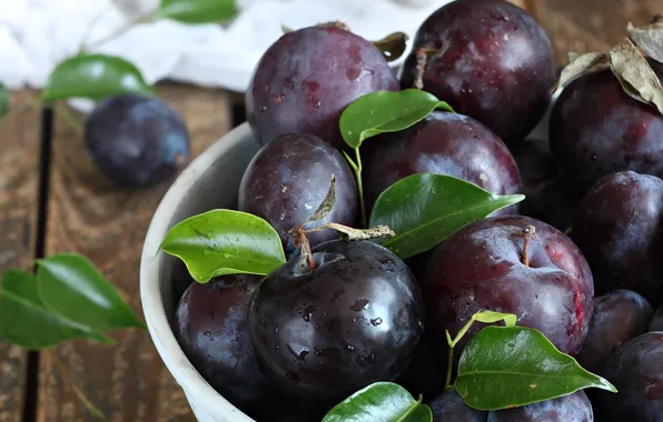 Picture blue, fruit, plum