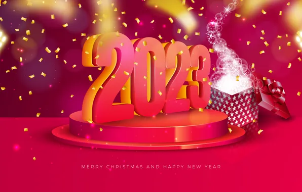 Picture new year, Christmas, banner, date, 2023
