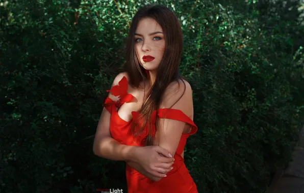 Look, pose, model, portrait, makeup, dress, hairstyle, brown hair