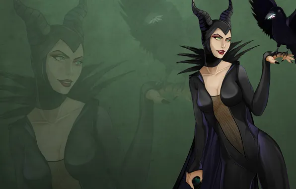 Woman, villain, witch, Disney, Raven, Maleficent