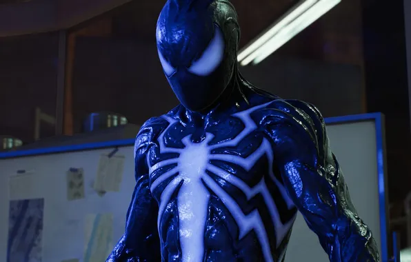 Picture dark, symbiote, black suit, Marvel Spider Man 2