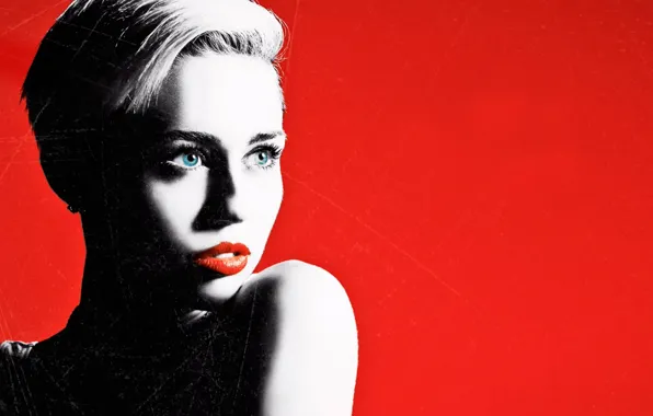 Picture art, singer, Miley Cyrus, Miley Cyrus