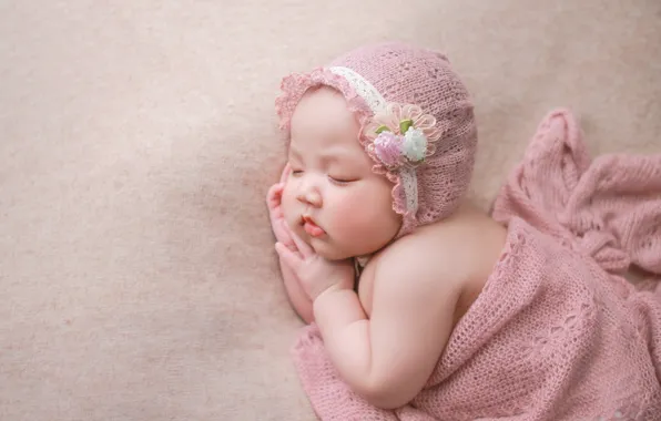 Pose, comfort, background, child, sleep, baby, blanket, costume