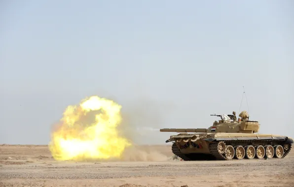 War, shot, tank, Iraq, t-72